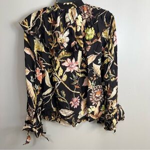 H&M Floral Print Blouse Xsmall
